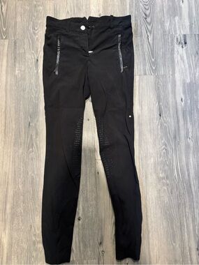 Equiline riding pant with leather pocket accent